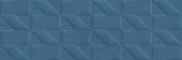 Плитка Outfit Blue Struttura Tetris 3D 25x76