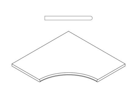 Бортик Миллениум Сильвер угл. закругл. 60х60
