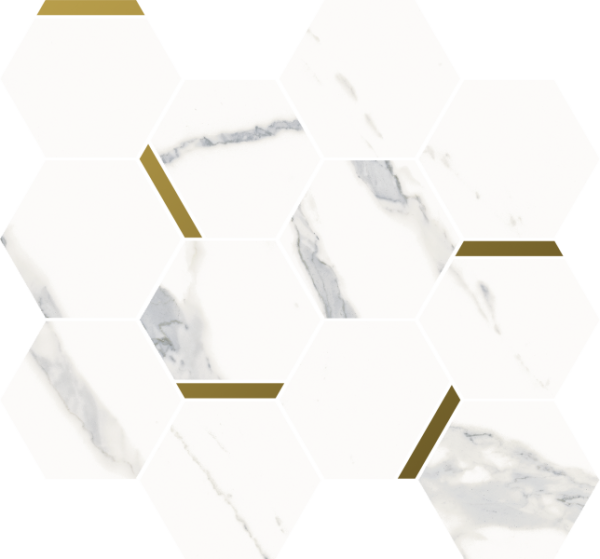 Мозаика Стелларис Статуарио Уайт Шик 28,3х32,8