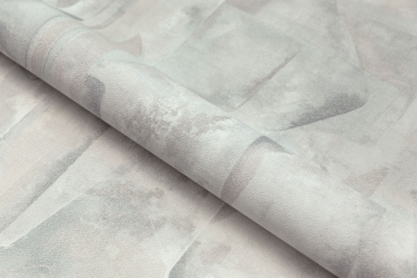 Обои виниловые на флизелиновой основе Фреш мотив, серый-бежевый, абстракция