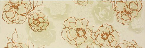 Декор Colorup Decoro Florale Beige/Arancio 32,5х97,7