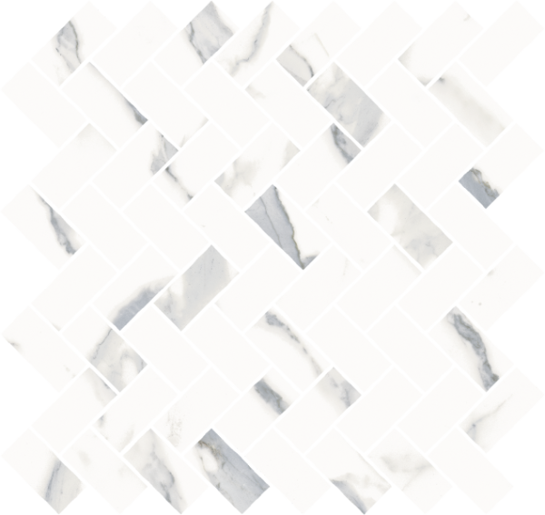 Мозаика Стелларис Статуарио Уайт Кросс 29,7х31,5