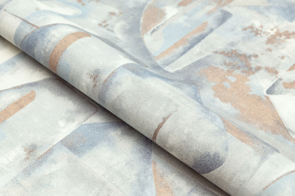 Обои виниловые на флизелиновой основе Фреш мотив, синий, абстракция