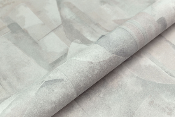 Обои виниловые на флизелиновой основе Фреш мотив, серый-бежевый, абстракция