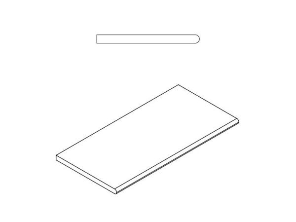 Бортик Эверстоун Дезерт закругленный Х2 30х60