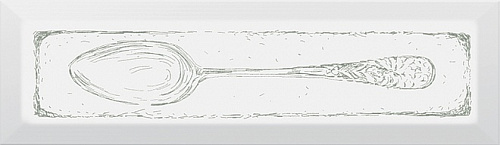 Декор Spoon зелёный 8,5х28,5